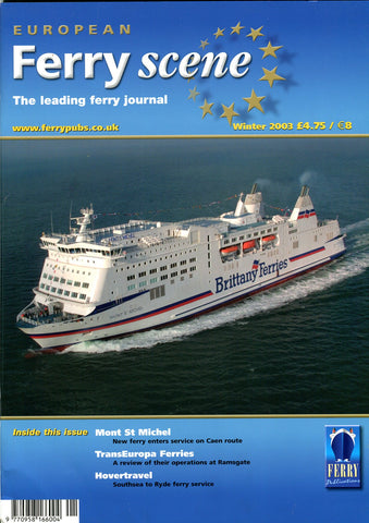 EUROPEAN FERRY SCENE - Winter 2003 -Pre-owned