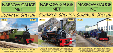 Narrow Gauge Net Summer Special Nos. 3, 4, 5 Bundle